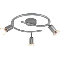 ZMH Spot De Plafond 3 Flammes Gu10 Moderne Plafonnier Couloir Ampoule Incluse