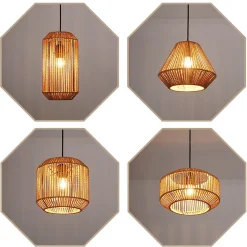 ZMH Suspension Lanterne 1 Flamme Vintage E27 Pour Salle à Manger Et Couloir - Design Élégant