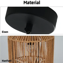 ZMH Suspension Lanterne Vintage 1 Flamme E27 Pour Salle à Manger Et Couloir