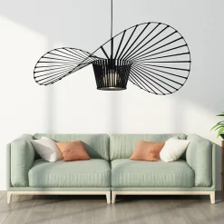 ZMH Suspension LED Moderne Noir E27 Pour Salle à Manger 100 Cm - Élégance Et Design Contemporain