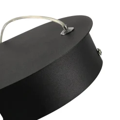 ZMH Suspension Noir 47w Design Moderne Avec Télécommande Dimmable