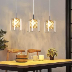 ZMH Suspension Salle à Manger 3/4/5 Flammes Vintage Suspension Moderne G9 Cuisine Hôtel