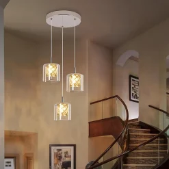 ZMH Suspension Salle à Manger 3/4/5 luminaire Suspension Vintage Suspension Moderne G9 Cuisine Hôtel