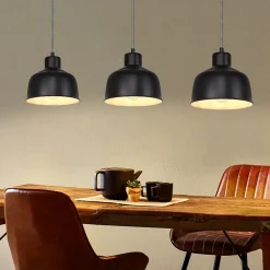 ZMH Suspension Vintage Rétro Noir E27