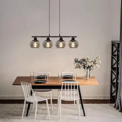 ZMH Suspensions Vintage Noire E27 Rétro Sans Ampoule