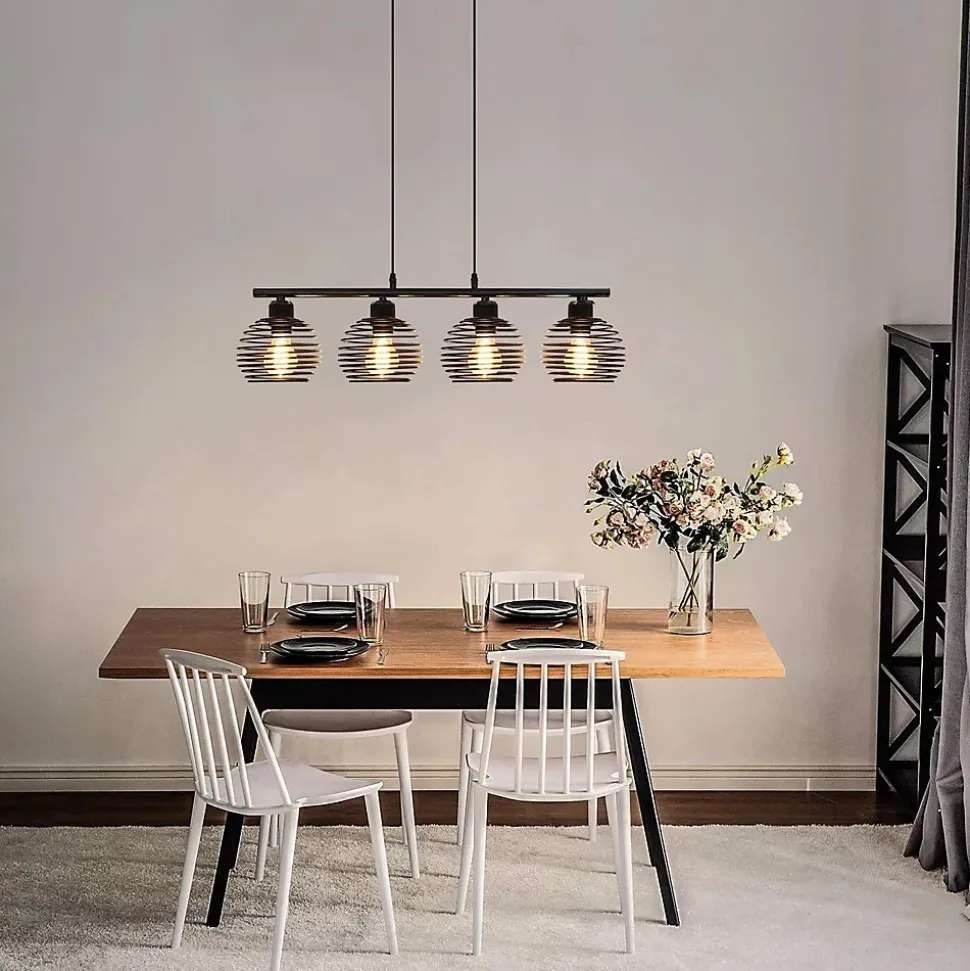 ZMH Suspensions Vintage Noire E27 Rétro Sans Ampoule